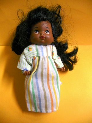 Vintage 1976 Barbie Heart Family African American Girl Doll Toddler Baby Mattel