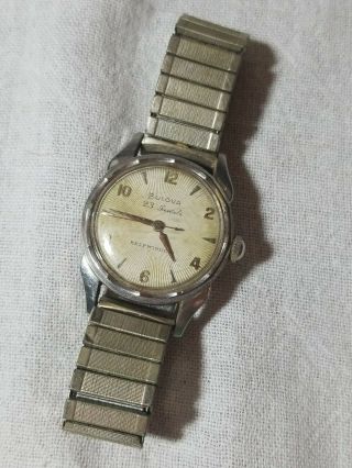 Vintage Bulova 23 Jewel Self Winding Mens Wristwatch Watch