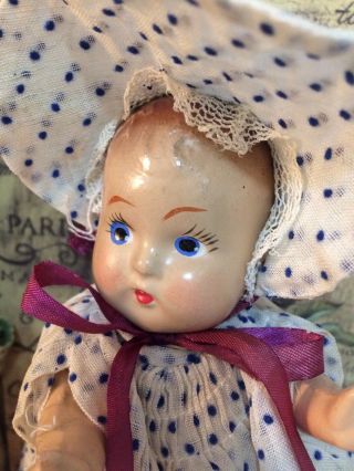 Vintage Early R & B Vogue Baby Doll.  Fully Jointed Composition W/ Dress
