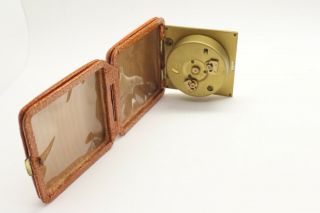 Vintage KIENZLE Travel Alarm Clock Folding Made In Germany 5