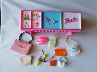 Barbie Tara Accessory Case 1999 Vintage 3 Compartment Pink,  Accessories