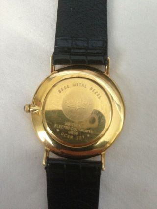 Men ' s Vintage Rotary Dress Watch - Box Incl.  Roman Numerals.  Quartz.  Goldplated 5