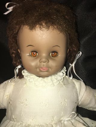 Vintage Effanbee African American Black Americana Doll 1970 9270 Open/close Eye