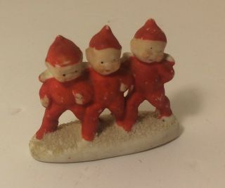 Antique Miniature Bisque Elf Snow Babies Pixies