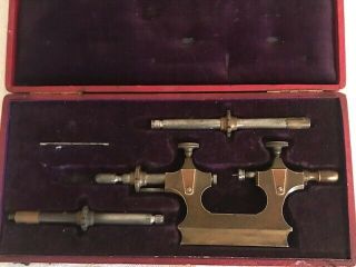 Antique French Leather Boxed Watch Maker 