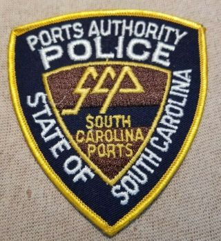 Sc Vintage State Of South Carolina Ports Authority Police Patch
