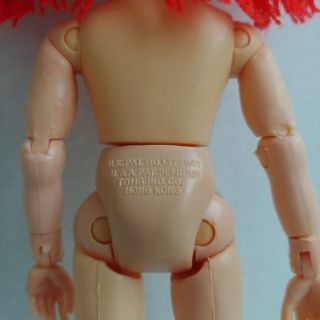 Vintage Raggedy Ann Doll Articulated Joints Plastic Toy Bobbs Merrill Nasco 1975 6