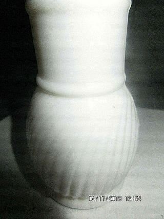 Antique Milk Glass Salt Shaker 2