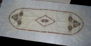 1920s Greek - Macedonian Hand Embroidered Table Cover