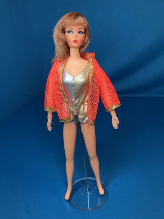 Vintage Dramatic Living Barbie Doll W/ Titian Red Hair Swimsuit