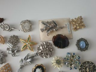 Antique or Vintage Brooch Pin Costume Jewellery Jewelry Joblot Bundle 3
