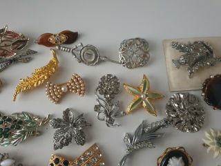 Antique or Vintage Brooch Pin Costume Jewellery Jewelry Joblot Bundle 4