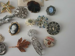 Antique or Vintage Brooch Pin Costume Jewellery Jewelry Joblot Bundle 5
