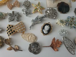 Antique or Vintage Brooch Pin Costume Jewellery Jewelry Joblot Bundle 6