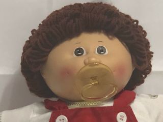 Vintage 1985 Cabbage Doll.  Pacifier Auburn Short Loops Head Mold 4 Body Tag Ut2