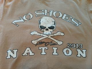 Kenny Chesney Eric Church Eli Young 2013 No Shoes Nation Tour T - shirt - Men ' s M 2