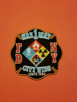 York City Fire Department Patch Hazmat 1