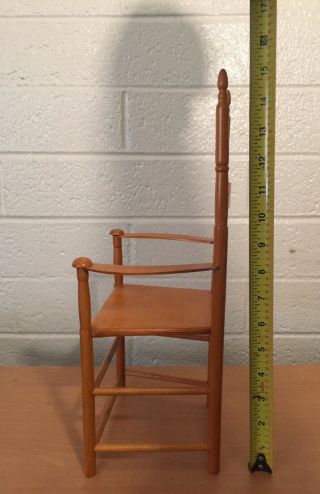 Vintage Ladder Back Style Wooden Doll Or Bear Chair For Size 15” Dolls Or Bigger 4