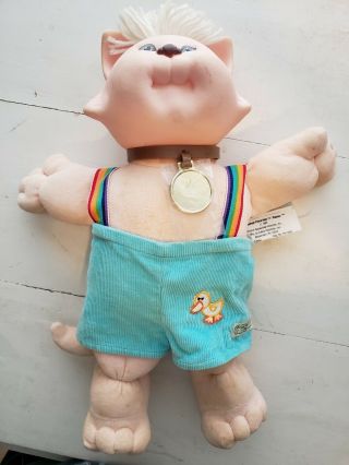 Cabbage Patch Kids Koosas 1983 Cat Plush Doll By Coleco