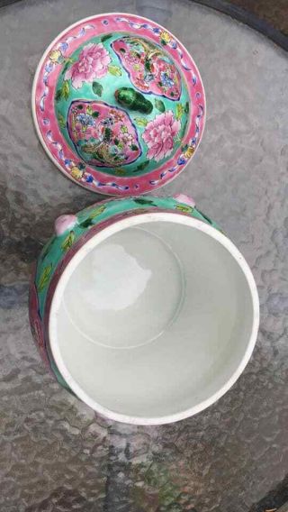 Chinese straits / nyonya peranakan porcelain Tureen 5
