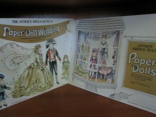 Antique French Doll Paper Dolls & The Antique Dolls Go To A Wedding Rosamond