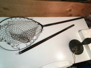 Vintage Antique Hanco 3 Piece Collapsible Trout Fly Fishing Net