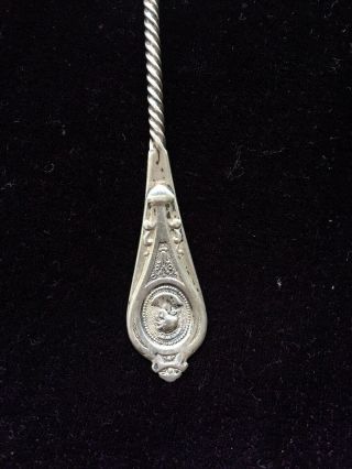 Albert Coles & Co.  Coin Silver Medallion Pattern 1863 Spoon (231047) 2