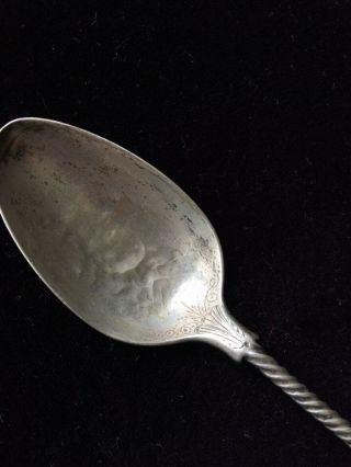 Albert Coles & Co.  Coin Silver Medallion Pattern 1863 Spoon (231047) 3