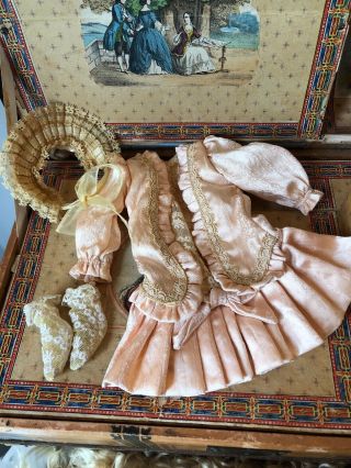 Antique Style Vintage French Style Child Doll Dress