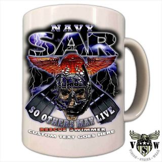 Us Navy Rescue Swimmer Sar Search And Rescue 11 Ounce Coffee Mug