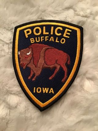 Rare - Iowa Police - Buffalo Police - Police Patch - (a62)