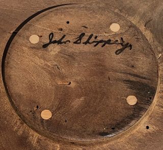 Vintage Mid Century John Shippey Wood Hand Turned Large Bowl Signed 5