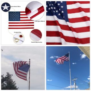 American Flag 4x6 Ft Quality Oxford Nylon Heavy Duty Polyester Fast Shiping