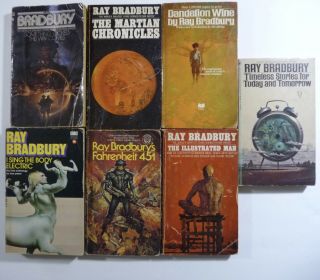 Ray Bradbury 7 Vintage Pbs Something Wicked Chronicles