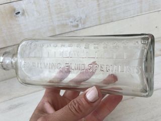 Antique Gray Chemical Company Embalming Fluid Specialists Bottle