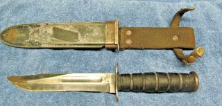 Wwii Us Navy Mk2 Fighting Knife Usn Mark 2 Camillus Blade Early 1945