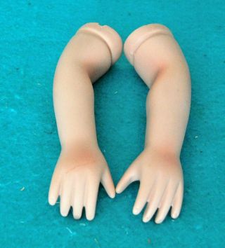 Vtg Porcelain Doll Bent Arms Parts For X Large Child Or Antique Dolls 6 1/4 "