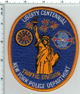 York City Police Department Statue Of Liberty 100th Anniversary Patch