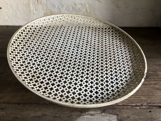 Mid Century Modernist French Tray By Mathieu Mategot Perforated Metal Mesh 1950s