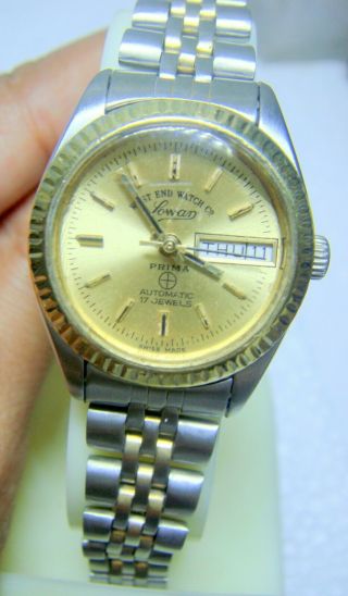 Vintage West End Watch Co Sowar Prima 17jewels Automatic Ladies Watch