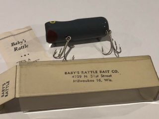Vintage Antique Baby’s Rattle Bait Co.  Baby’s Rattle Lure,  Domestic Shippin 3