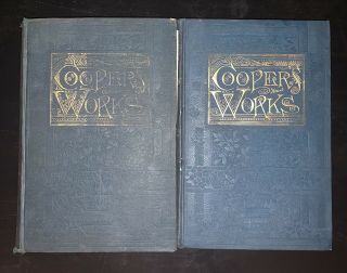 Antique 1892 1893 Of James Fenimore Cooper Books 2 Volumes