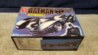 Vintage Amt Batman Batmobile Plastic Model Kit 1:25 Scale Boxed
