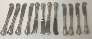 Set Of 12 Towle Old Master Butter Spreaders Sterling Handle No Monogram