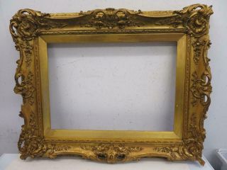 Really Old Picture Frame Gold Large Fits A 21 " X 15 " Painting