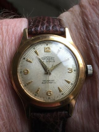 Mens Vintage Watch.  Thoral Swiss Automatic.  Fully.  Felsa 1560 Movement.