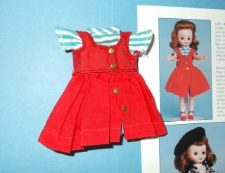 Vintage 8 " American Character Betsy Mccall Doll " Co - Ed " Jumper & Romper B - 24