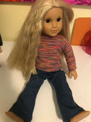 American Girl Julie Albright Blonde Hair 1970s Character Doll Pre - Owned