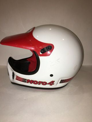 Bell Moto 4 Vintage Dirtbike Motorcycle Mx Racing Helmet