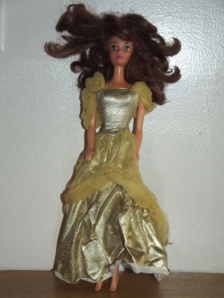 Vintage 1992 Disney Barbie - Princess Belle Doll - Beauty And The Beast